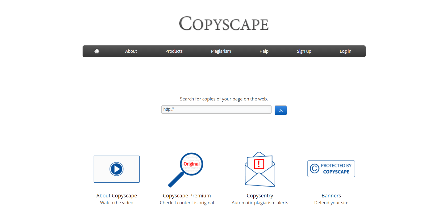 Сервис для анализа сайтов Copyscape