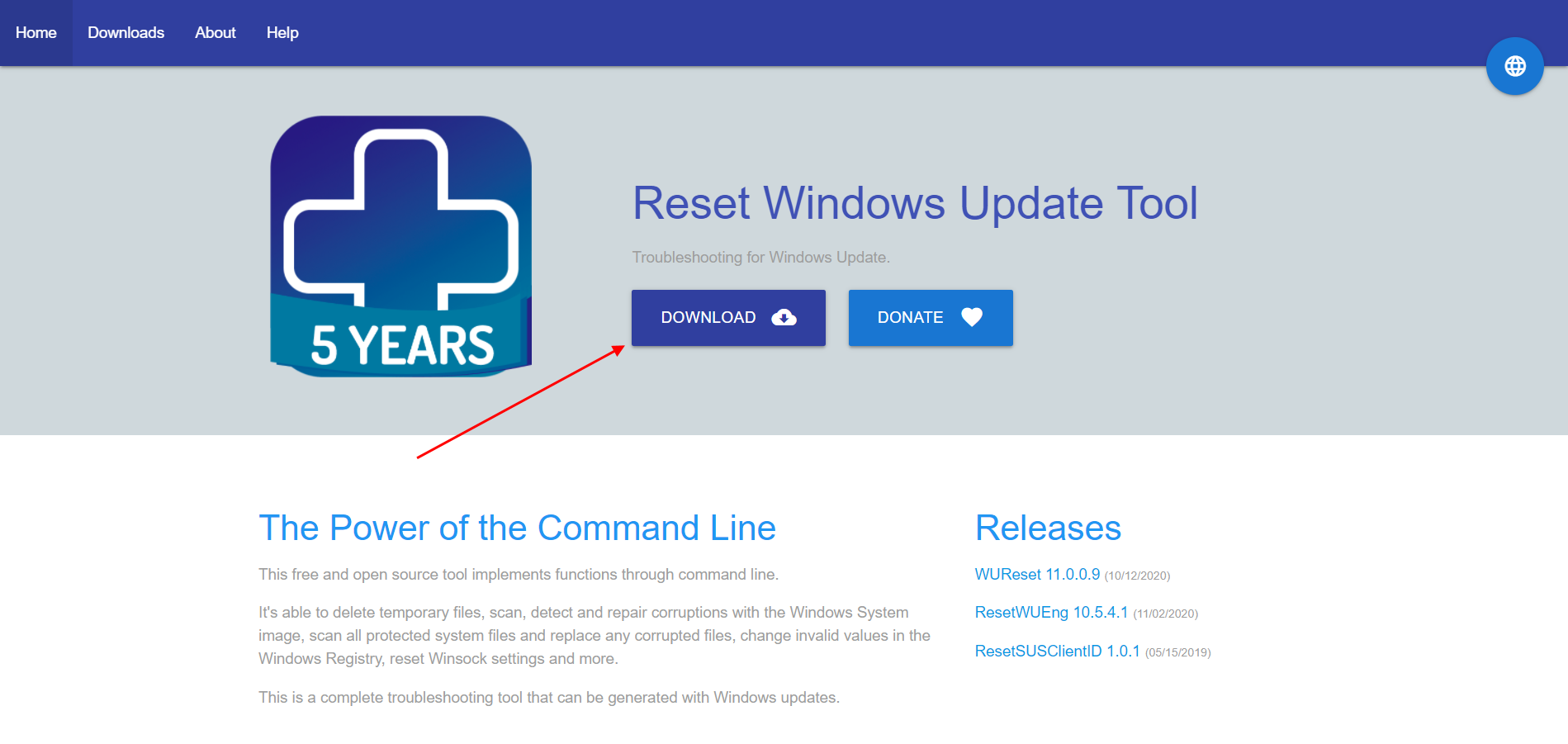 Reset Windows Update Tool скачать с официального сайта