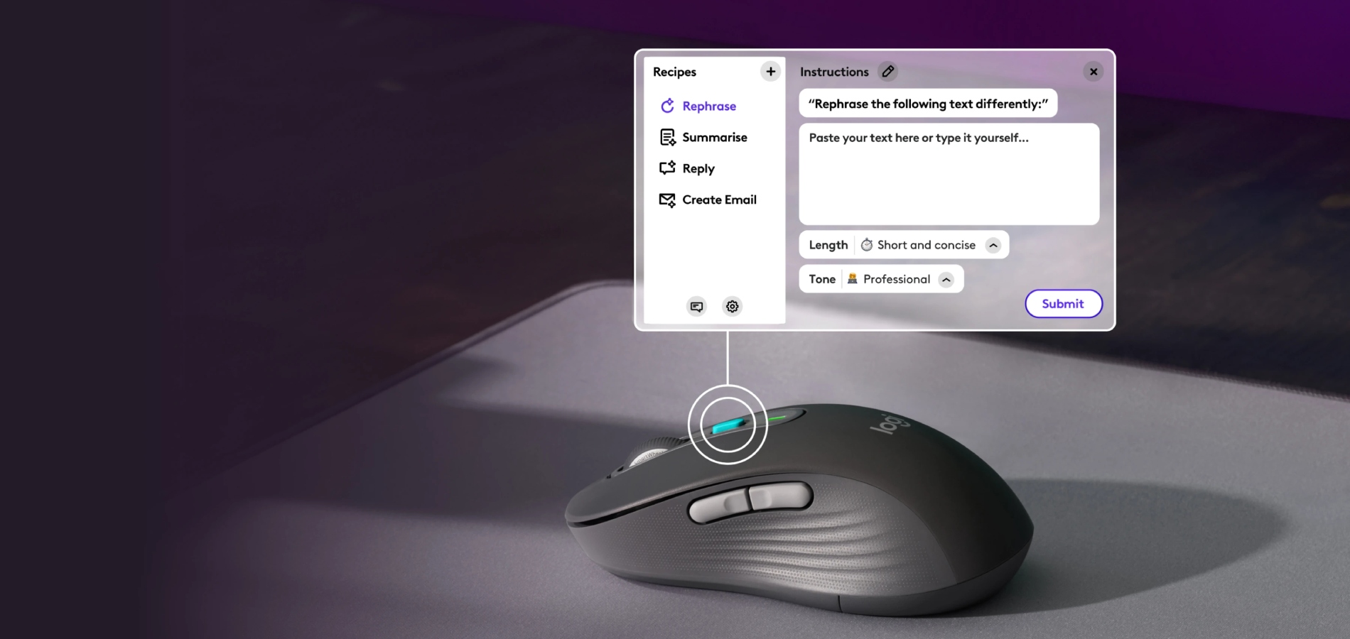 Logitech представила беспроводную мышь с кнопкой вызова ChatGPT
