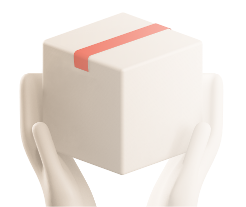 Картинка с посылкой в руках