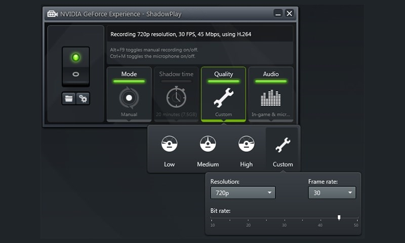 Использование программы NVIDIA GeForce Experience для записи видео с игр на компьютере