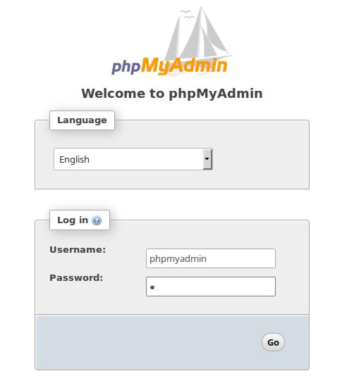 phpMyAdmin Openserver