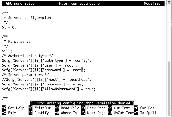 Редактирование файла конфигурации при проблемах с запуском OpenServer