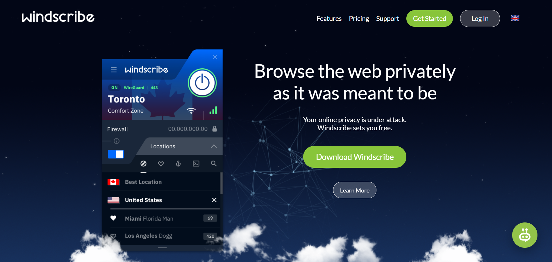 Windscribe VPN сервис для Mac и iPhone