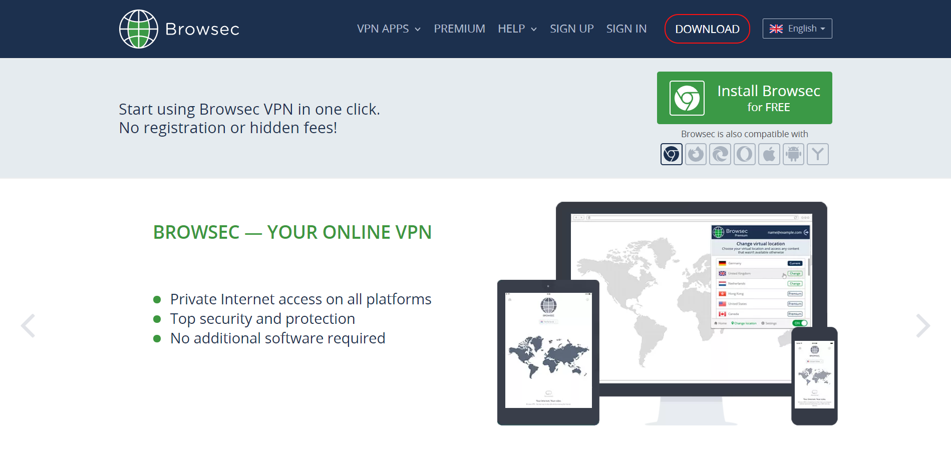 Browsec VPN сервис для Mac и iPhone