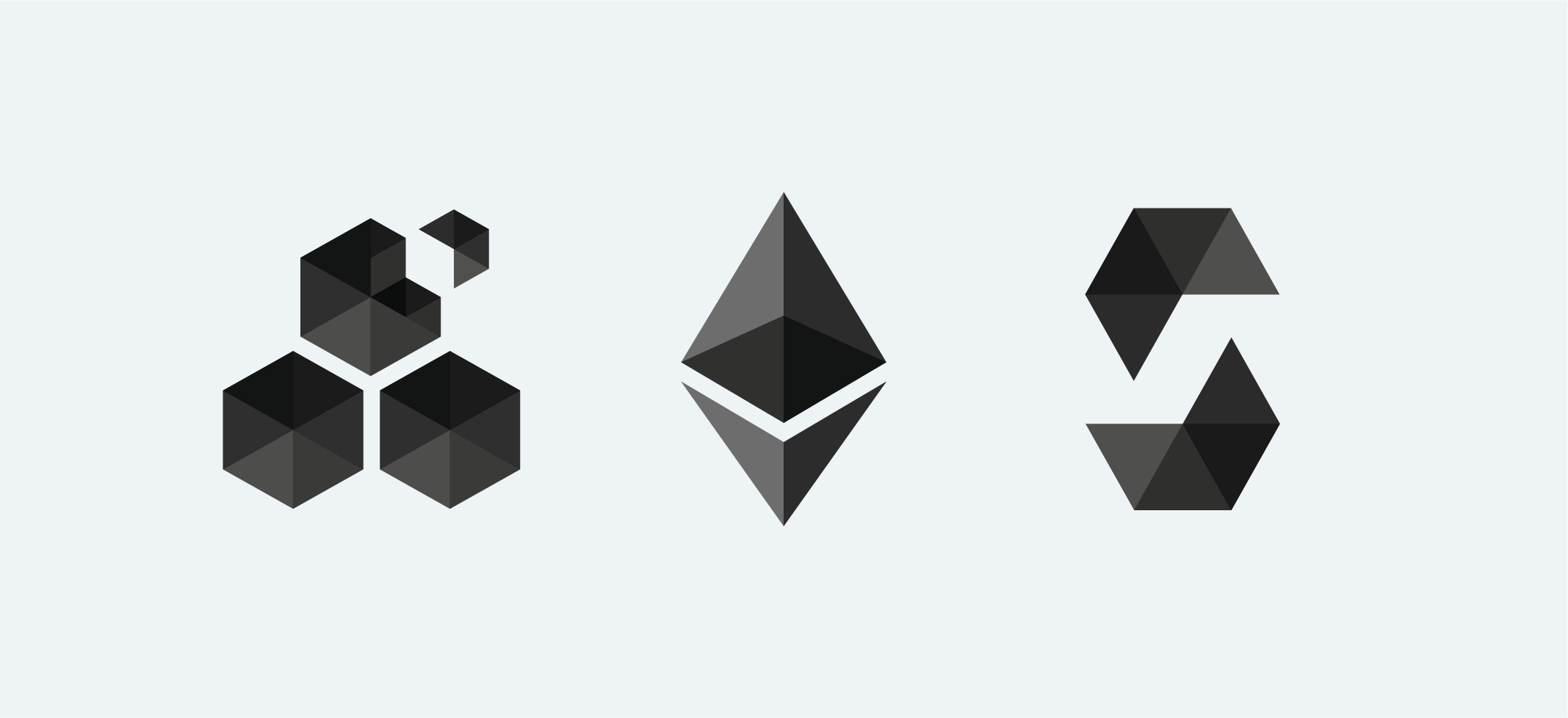 Логотипы технологий, используемых в разработке под EVM