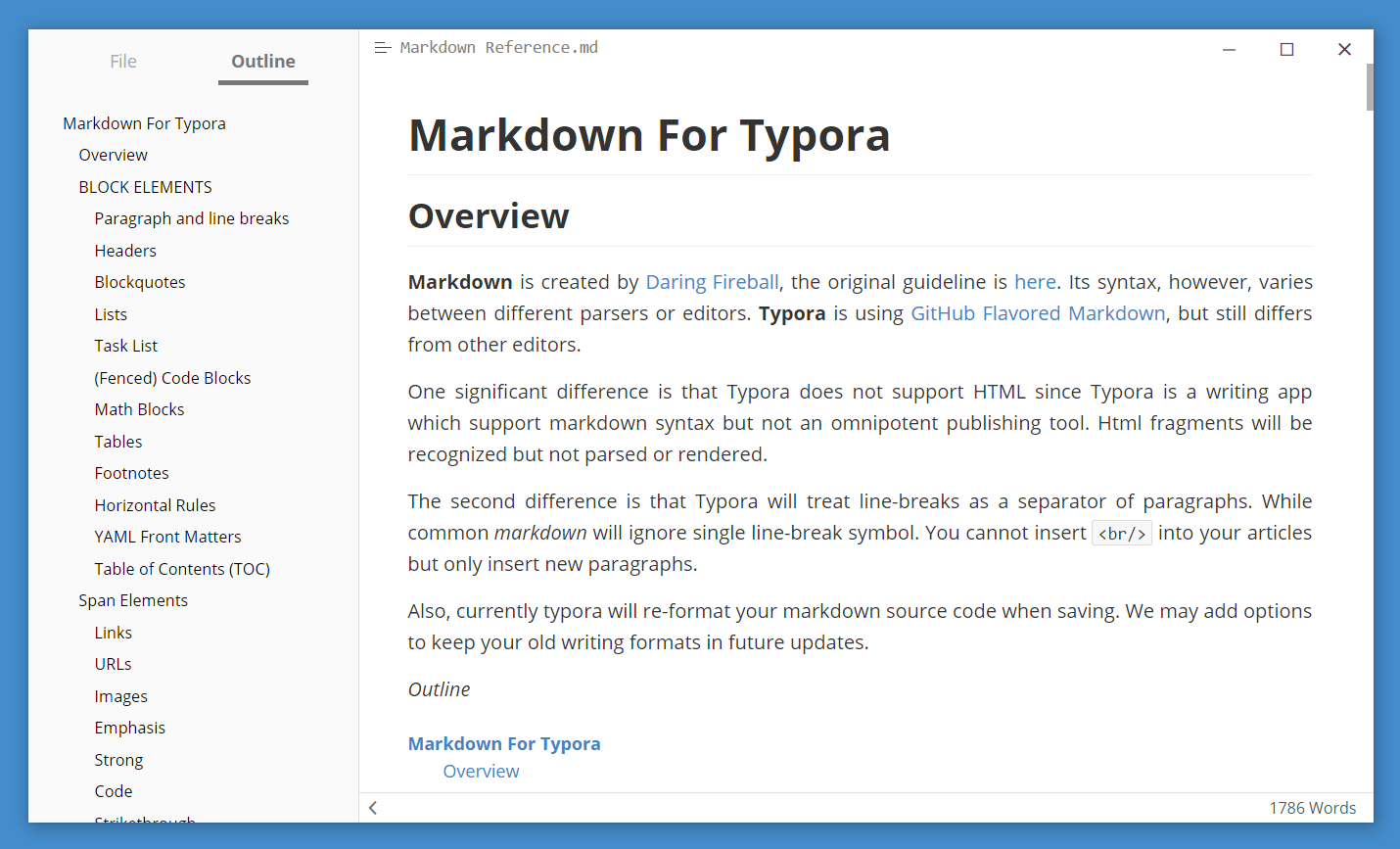 Текстовый редактор Typora