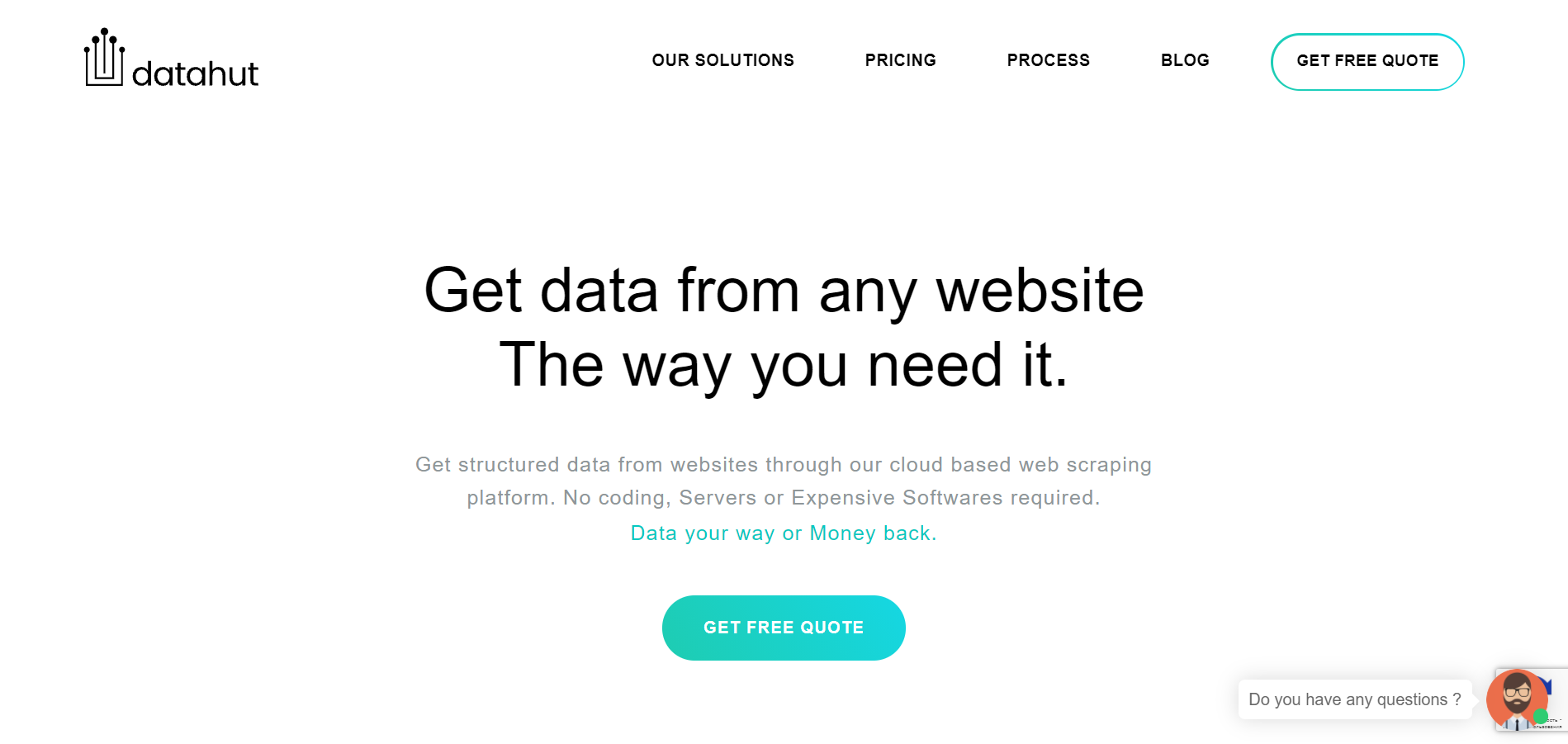 Сервис для веб-скрапинга Datahut