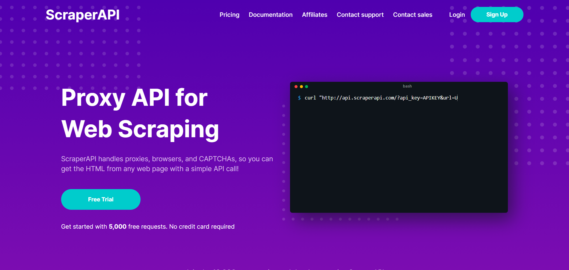 Сервис для веб-скрапинга ScraperAPI