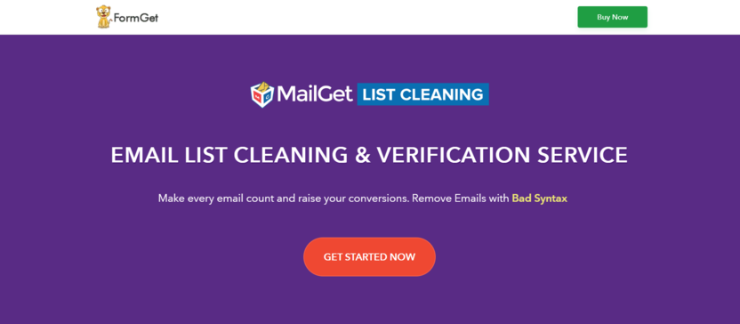 Service for checking email database for validity MailGet List Cleaning