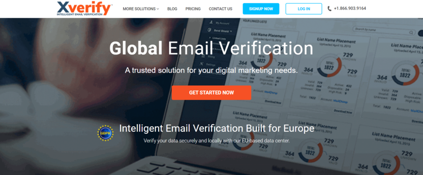 Service for checking email database for validity Xverify