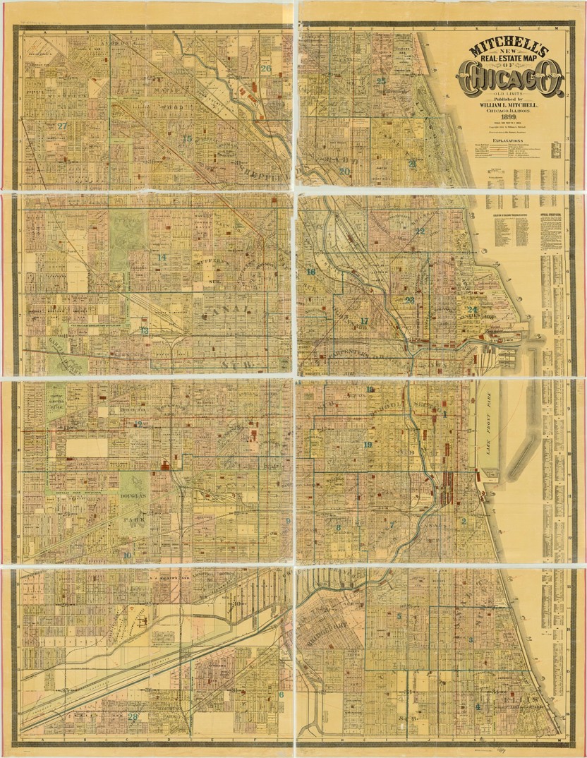 карта недвижимости Митчелла 1899 года