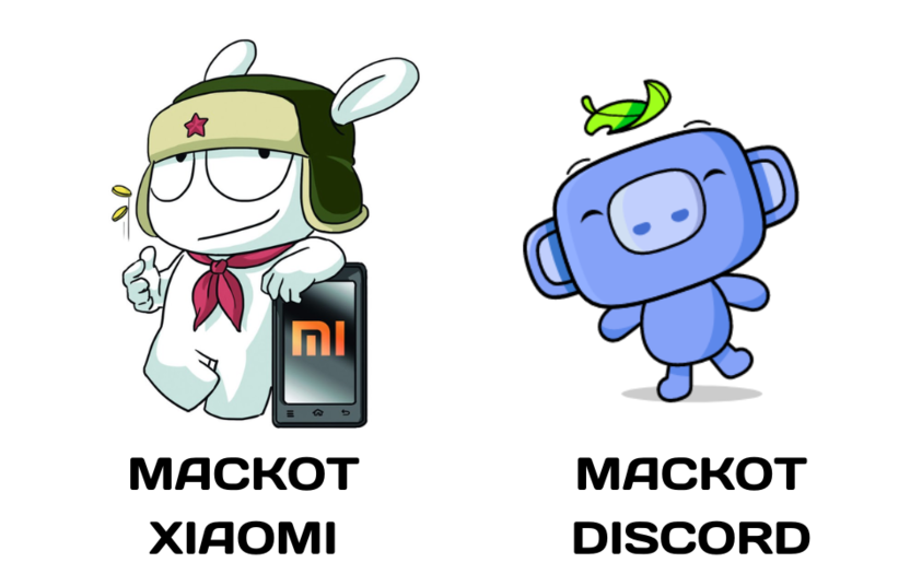 Примеры фирменных персонажей компаний Xiaomi и Discord