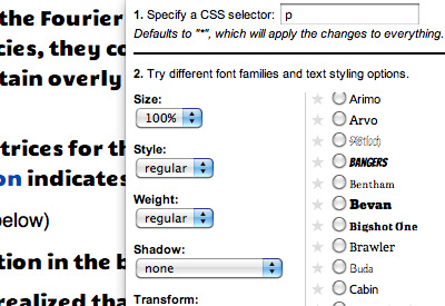 How to find out the font on the site using the Google Font Previewer for Chrome extension