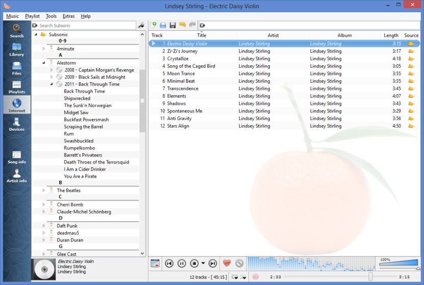 Аудиоплеер для Linux Clementine