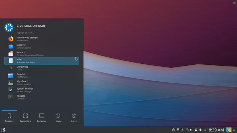 KDE Plasma графическая оболочка для Ubuntu