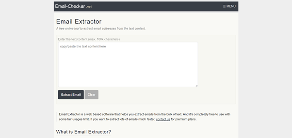 Email Extractor сервис для парсинга email-адресов