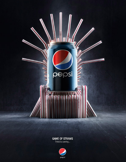 Реклама Pepsi перед выходом последнего сезона «Игры Престолов»