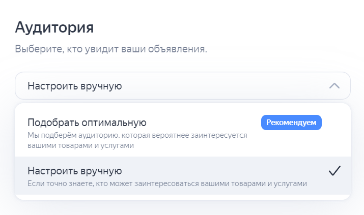 Определяем аудиторию в Директе