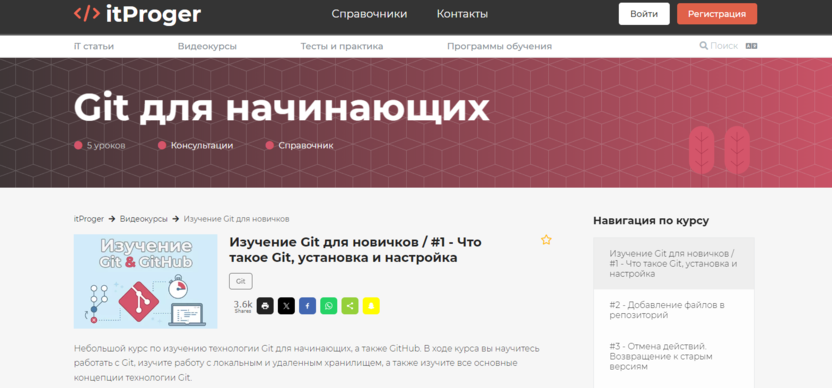 7. Git для начинающих | itProger