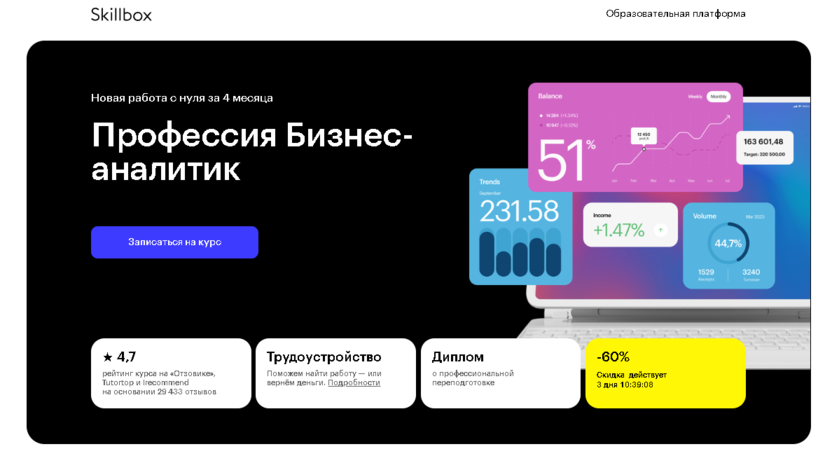 Профессия Бизнес-аналитик – Skillbox