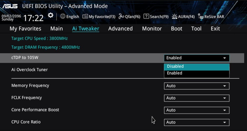 Изменение параметров БИОС для оптимизации энергопотребления ноутбука в играх