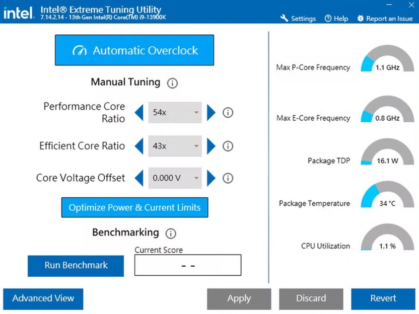Андервольтинг для оптимизации энергопотребления ноутбука в играх