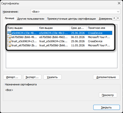 Проверка сертификатов для исправления ошибки «Ваше подключение не защищено» в Яндекс Браузере