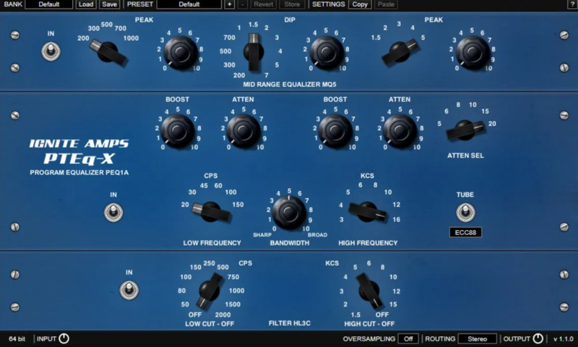 Плагин временных эффектов PTEQ-X в Audacity