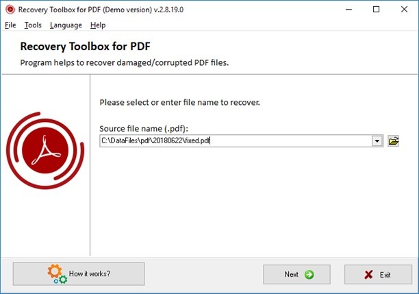 Recovery Toolbox for PDF
