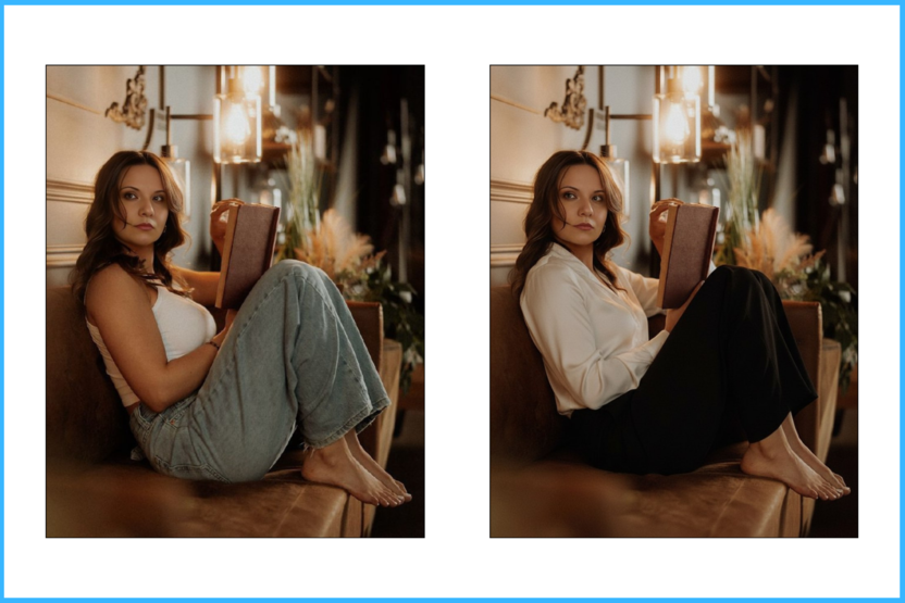 замена одежды в Nano Banana