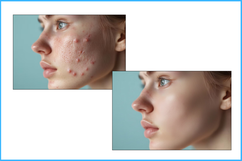 ретушь кожи в Nano Banana