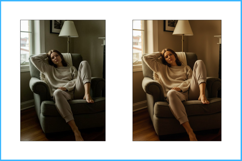 цветокоррекция в Nano Banana