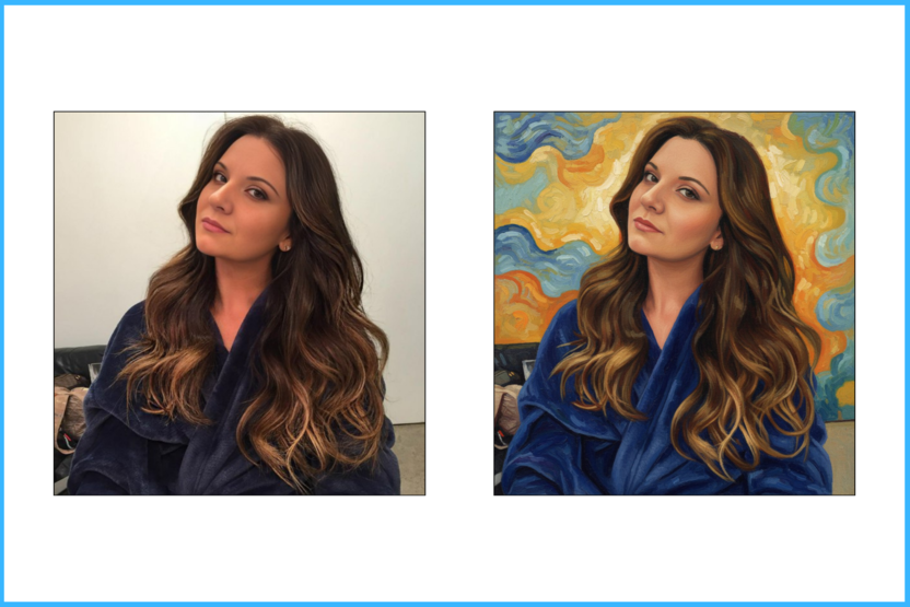 абстрактная стилизация в Nano Banana