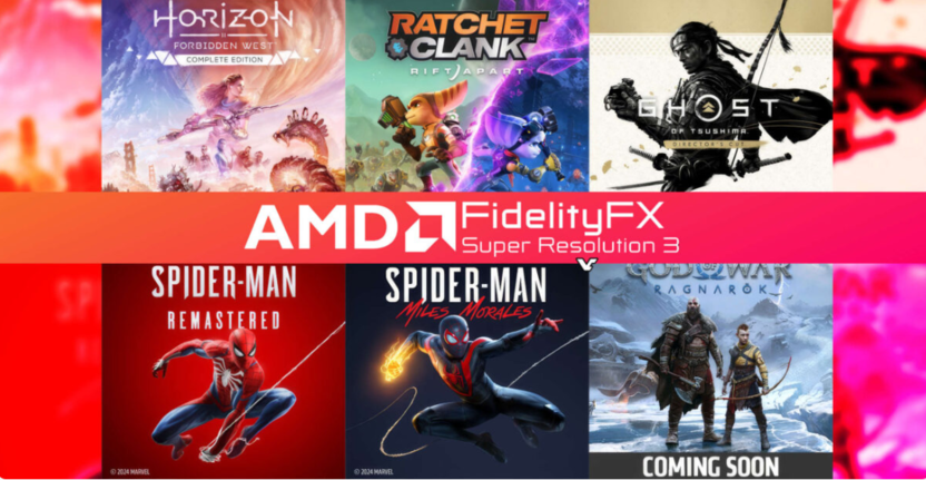 Количество игр с поддержкой генерации кадров от AMD