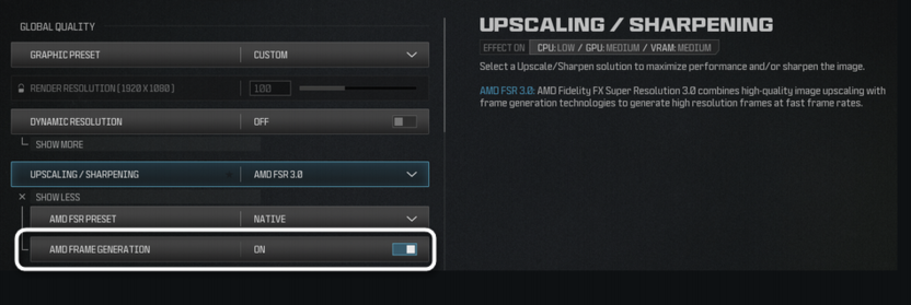 Использование генерации кадров во многопользовательских играх