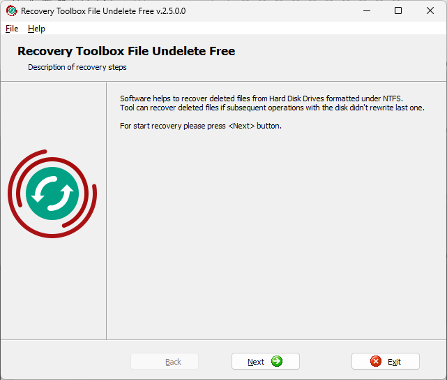 Recovery Toolbox File Undelete Free