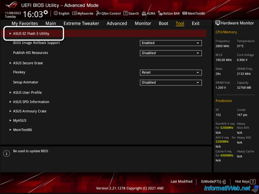 Установка обновления для VBIOS перед включением ReBAR