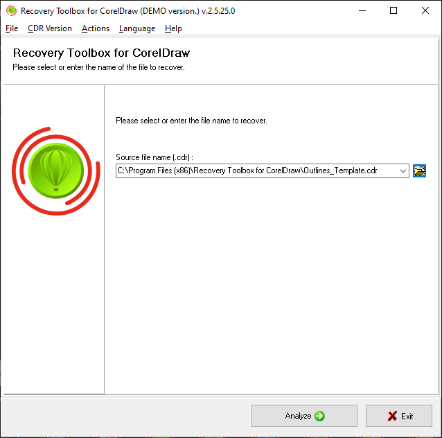 Recovery Toolbox for CorelDraw