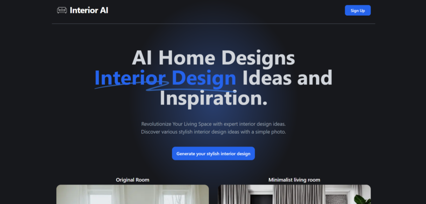 1. Нейросеть для дизайнера интерьера – Interior AI 