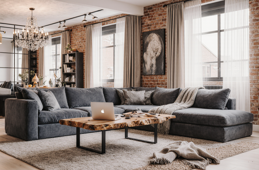 Интерьер квартиры, созданный искусственным интеллектом