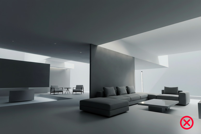 Пример ошибок в дизайне, созданном ИИ