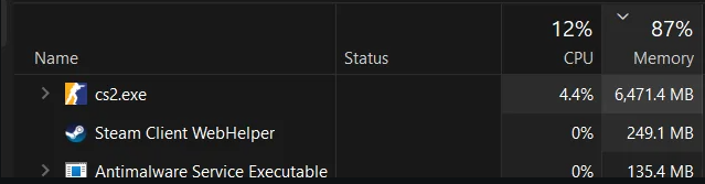 Просмотр потребления памяти в киберспортивных играх при выборе объема ОЗУ для игр в 2026