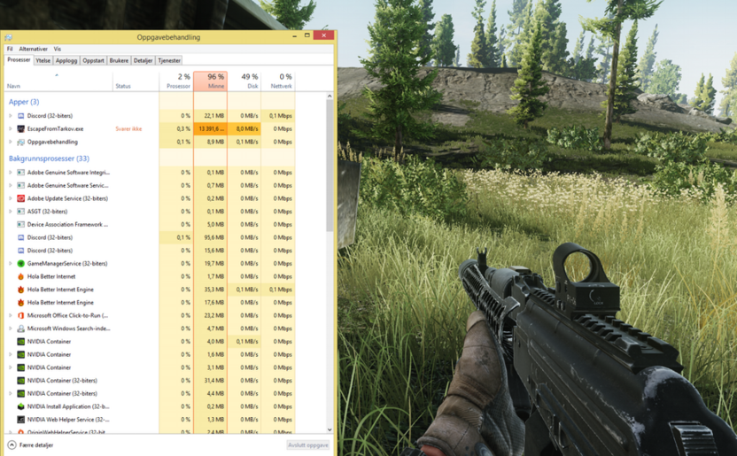 Анализ потребления памяти в Escape From Tarkov при выборе объема ОЗУ для игр в 2026