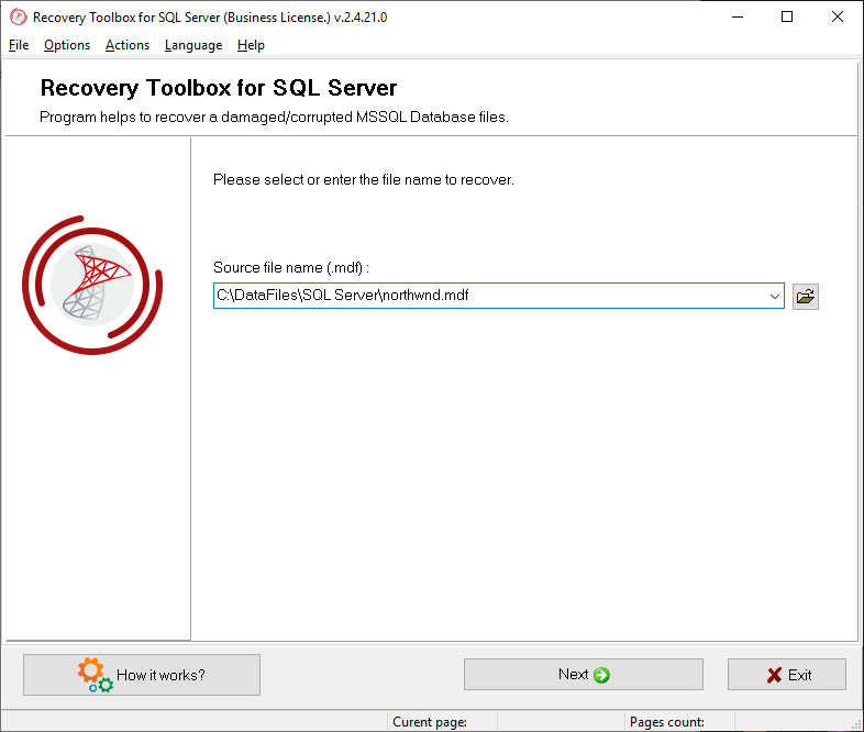 Recovery Toolbox for SQL Server