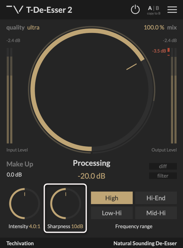 Дополнительные настройки плагина для удаления шипящих звуков в Audacity