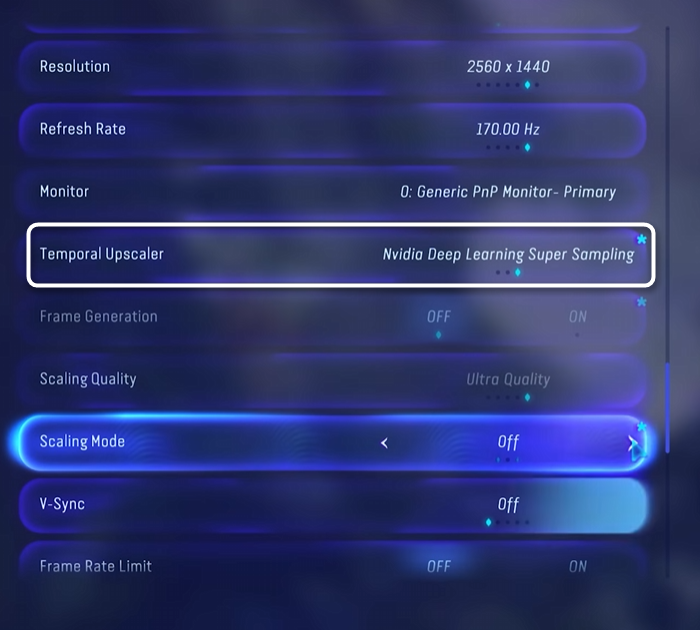 Выбор апскейлера Avatar Frontiers of Pandora