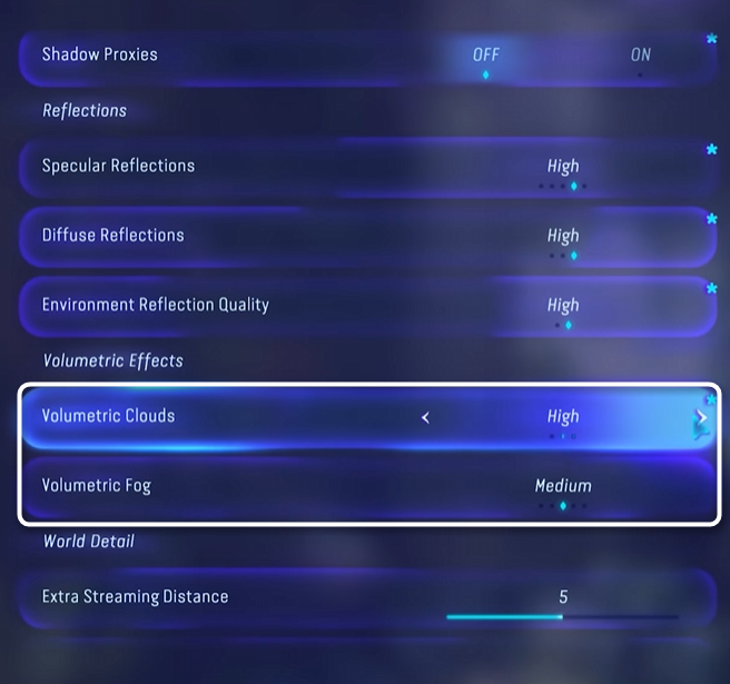 Настройка объемных эффектов в игре Avatar Frontiers of Pandora