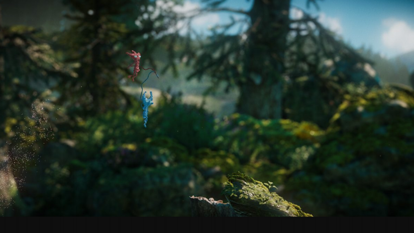 Пример геймплея Unravel Two при кооперативе на одном экране