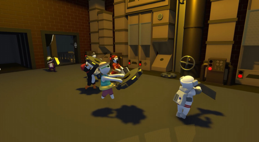 Большое количество слотов для коопа в Human Fall Flat